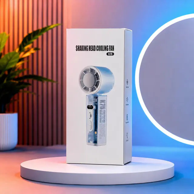 K75 Shaking Head Cooling Fan